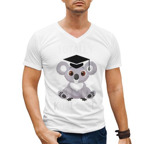 Graduation 2019 Shirts Totally Koalafied Sen19r Shirt Koala Men's V-Neck T-Shirt - Best Gift Smart
