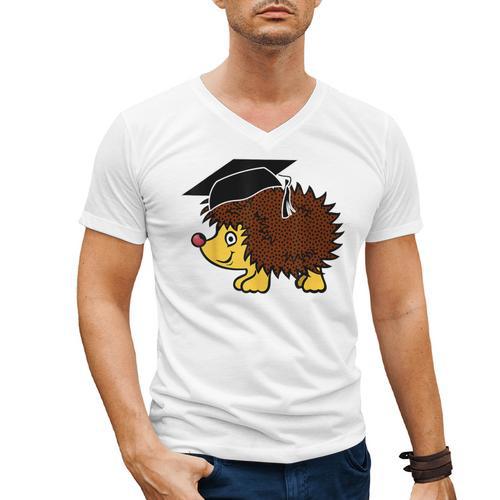 Graduation Hedgehog 2017 Graduate Graduation T-Shirt Men's V-Neck T-Shirt - Best Gift Smart