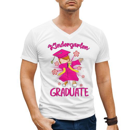 Graduation Kindergarten Last Day Of School Shirt Men's V-Neck T-Shirt - Best Gift Smart