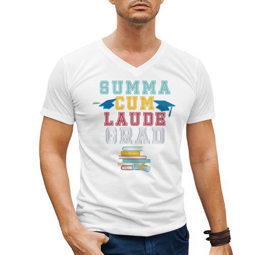 Graduation Summa Cum Laude College Honors Men's V-Neck T-Shirt - Best Gift Smart