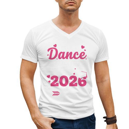 I'm A Dance Senior Mom 2026 Of Course I'm Crying Graduation Men's V-Neck T-Shirt - Best Gift Smart