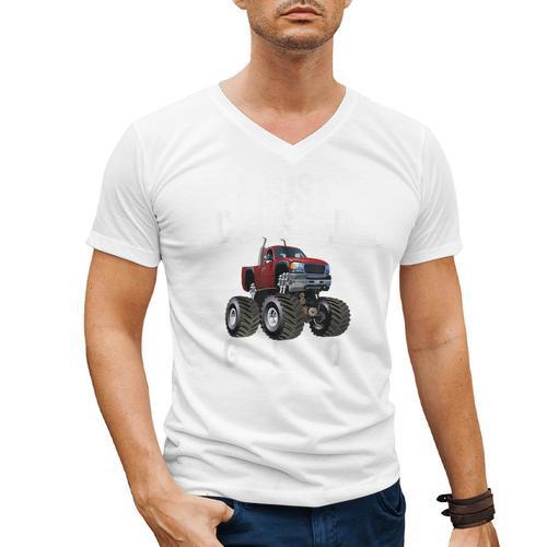 I Just Crushed High School Graduation Monster Truck Shirt Men's V-Neck T-Shirt - Best Gift Smart
