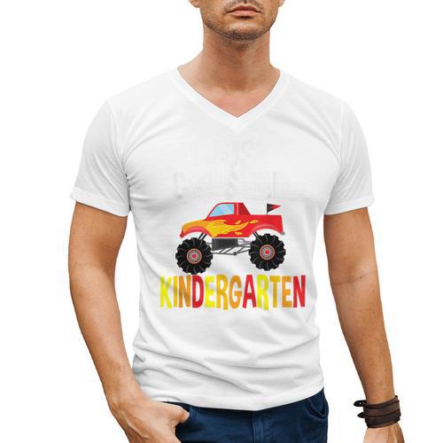 I Just Crushed Kindergarten Monster Graduation Shirt Men's V-Neck T-Shirt - Best Gift Smart