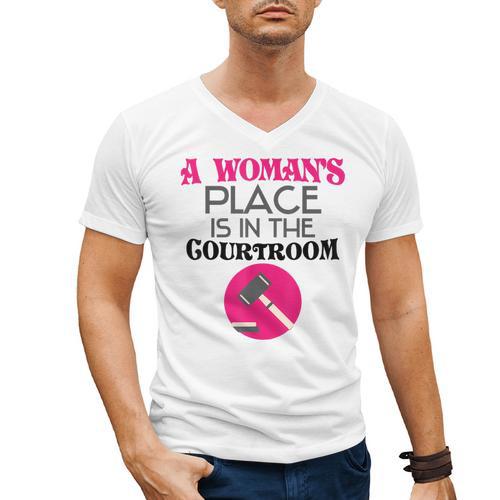 Lawyer Attorney Law School Graduation Female Women Men's V-Neck T-Shirt - Best Gift Smart