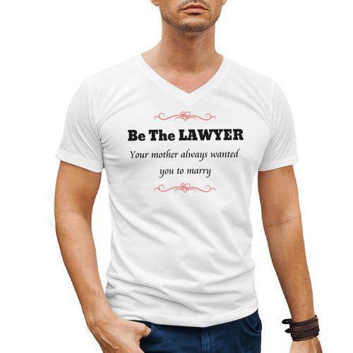 Lawyer Law School Graduation T Shirt Female Graduate Men's V-Neck T-Shirt - Best Gift Smart