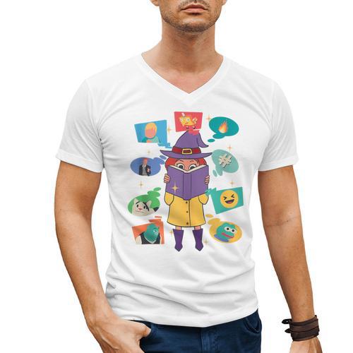 Meme Magic Introvert Anti People Social Media Meme Lovers Men's V-Neck T-Shirt - Raresse