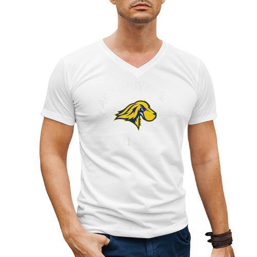 Pace University Setters Arched Dad Men's V-Neck T-Shirt - Father's Day Fun
