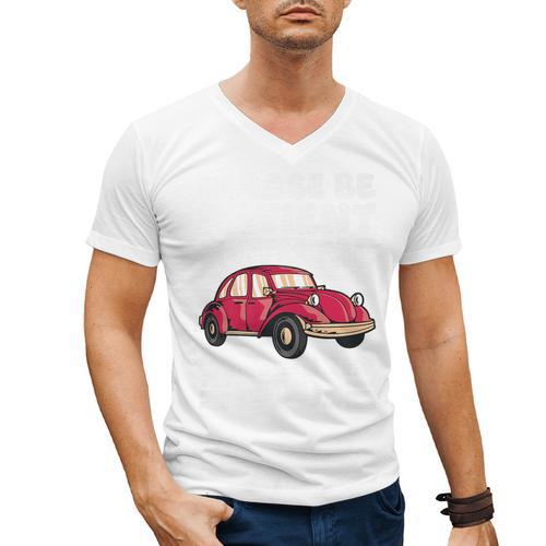 Be Patient With Me I'm From The 1900s Vintage Car Humor Premium Men's V-Neck T-Shirt - Figerry