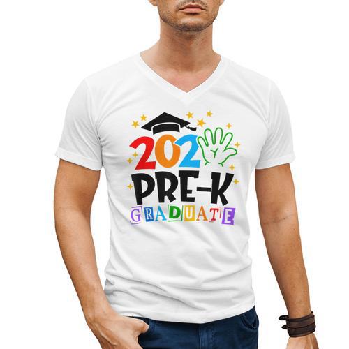 Pre-K Graduate 2025 Preschool Graduation Class Of 2025 Kids Men's V-Neck T-Shirt - Best Gift Smart