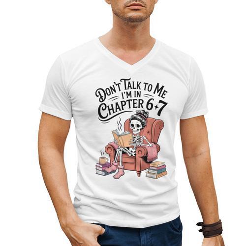Reading 67 Six Seven Meme English Teacher Book Lover Men's V-Neck T-Shirt - Bookorys CA
