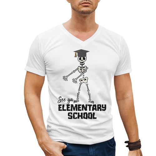 See Ya Elementary School Shirt Cool Graduation Tee Men's V-Neck T-Shirt - Best Gift Smart