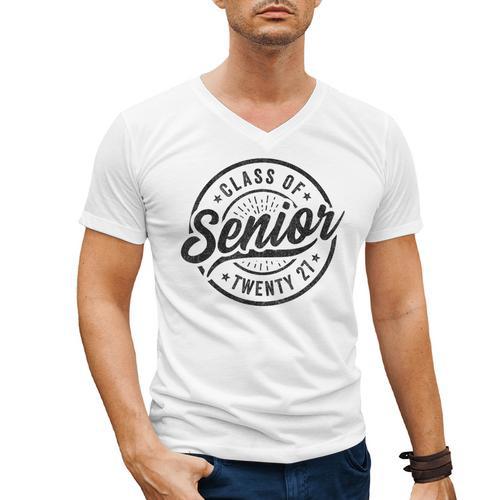 Senior Class Of 2027 Graduation 2027 Senior 2027 Men's V-Neck T-Shirt - Best Gift Smart