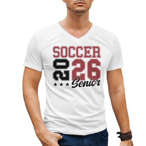 Soccer Senior Night Soccer Senior 2026 Graduation 71 Men's V-Neck T-Shirt - Best Gift Smart
