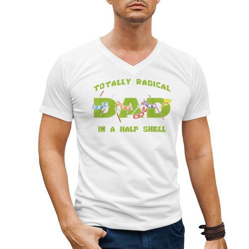 Teenage Mutant Ninja Turtles Dad Turtles Father's Day Men's V-Neck T-Shirt - Father's Day Fun