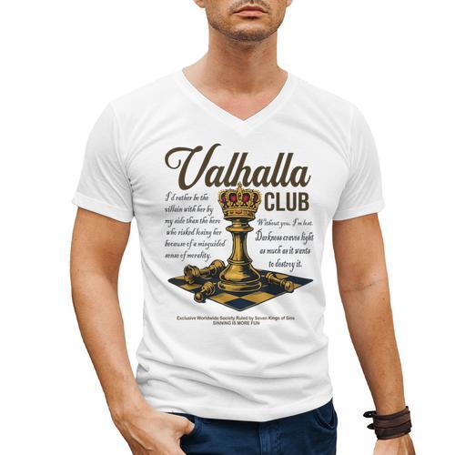 Valhalla Club Vintage Twisted Kings Sin Ana Book Love Alex Men's V-Neck T-Shirt - Bookorys DE