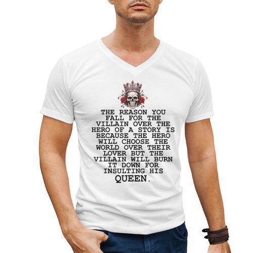 In My Villain Era Dark Romance Smutty Books Lovers Smut Book Men's V-Neck T-Shirt - Bookorys