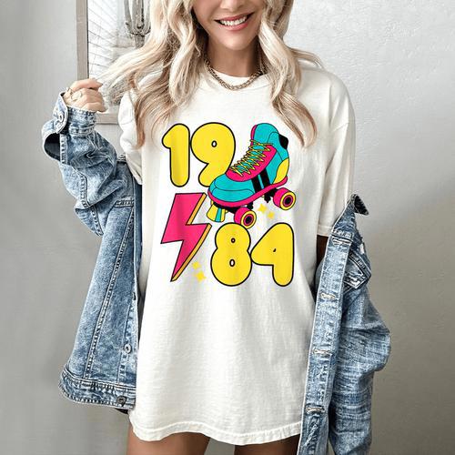 1984 Retro Raised In The 80s Old School Nostalgia Vibes Women's Comfort Colors T-Shirt - Figerry