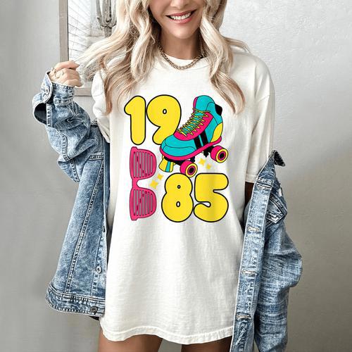 1985 Retro Raised In The 80s Old School Nostalgia Vibes Women's Comfort Colors T-Shirt - Figerry
