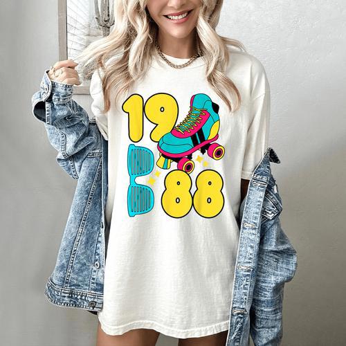 1988 Retro Raised In The 80s Old School Nostalgia Vibes Women's Comfort Colors T-Shirt - Figerry