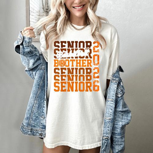 2026 Basketball Senior Brother Graduation Matching Family Women's Comfort Colors T-Shirt - Best Gift Smart