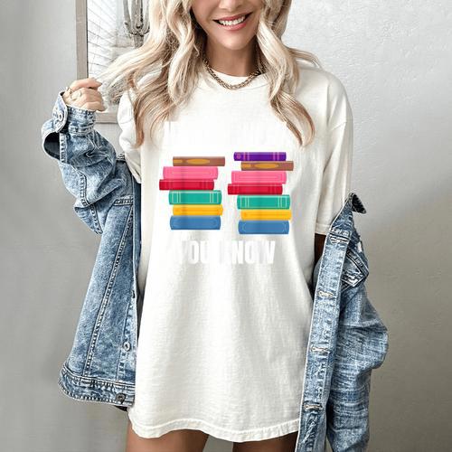 67 Reading Books 6 7 If You Know Six Seven Women's Comfort Colors T-Shirt - Bookorys