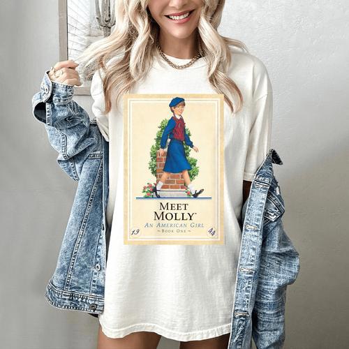 American Girl Meet Molly Book Cover Women's Comfort Colors T-Shirt - Bookorys CA
