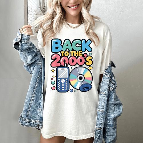 Back To The 2000s Retro Nostalgia Women's Comfort Colors T-Shirt - Figerry