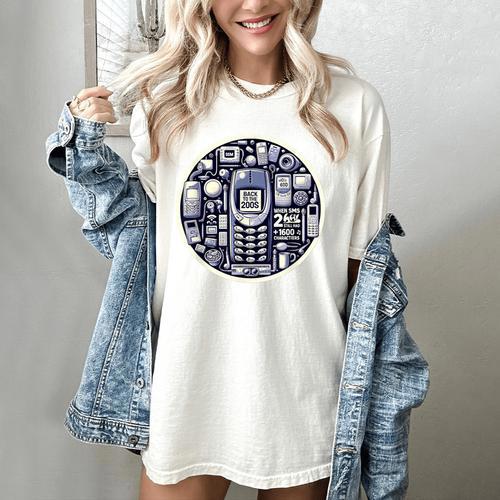 Back To The 2000s Tech Nostalgia Women's Comfort Colors T-Shirt - Figerry