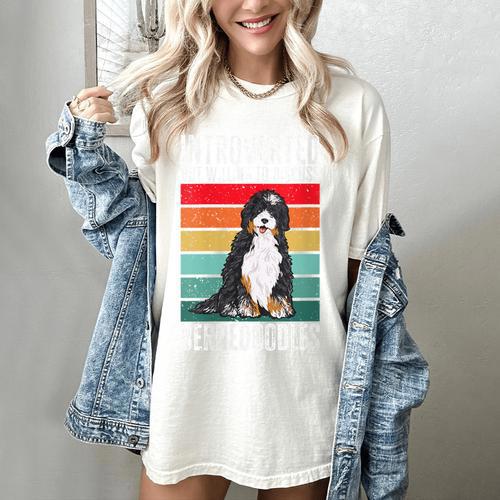 Bernedoodle Dog Introvert Bernedoodle Women's Comfort Colors T-Shirt - Raresse
