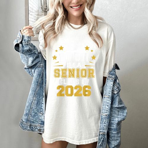 Bruh I'm A Senior Class Of 2026 Graduation School Women's Comfort Colors T-Shirt - Best Gift Smart