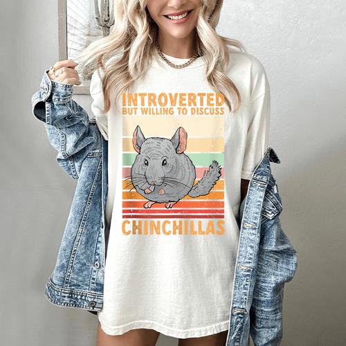 Chinchilla Owner Introvert Chinchilla Women's Comfort Colors T-Shirt - Raresse