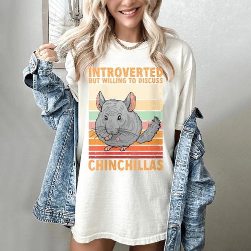 Chinchilla Owner Introvert Chinchilla Women's Comfort Colors T-Shirt - Raresse