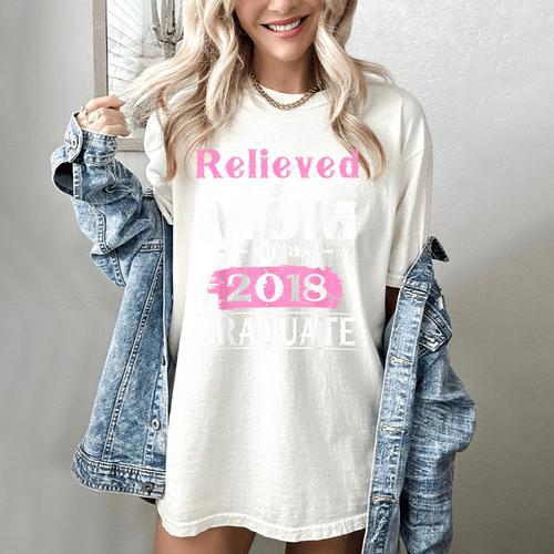 Class Of 2018 Graduation Shirt Mom Of Graduate Women's Comfort Colors T-Shirt - Best Gift Smart