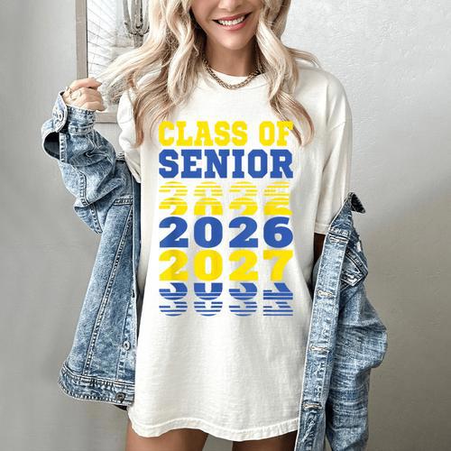 Class Of 2026 2027 Senior Graduation Students Women's Comfort Colors T-Shirt - Best Gift Smart