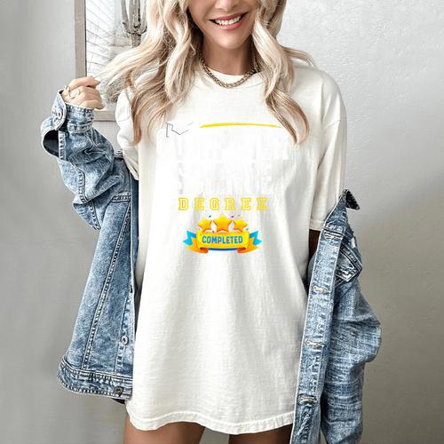 Computer Science Degree Graduation Senior Celebration Grad Women's Comfort Colors T-Shirt - Best Gift Smart