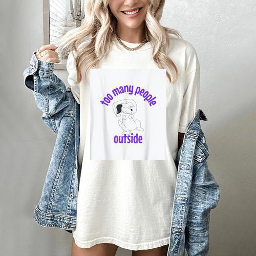 Cute Puppy With a Quote For Introverts Women's Comfort Colors T-Shirt - Raresse
