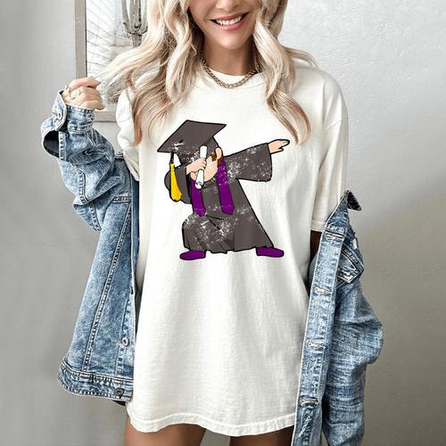 Dabbing Graduate For Graduation Men Dab Cute T Shirt Women's Comfort Colors T-Shirt - Best Gift Smart