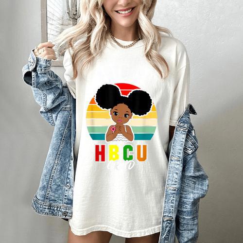 Future HBCU Grad Graduate Afro Girl College Graduation Women's Comfort Colors T-Shirt - Best Gift Smart
