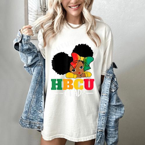 Future HBCU Grad History Girl Graduation HBCU Kids Women's Comfort Colors T-Shirt - Best Gift Smart