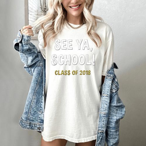 High School Graduation Class Of 2018 Shirt Women's Comfort Colors T-Shirt - Best Gift Smart
