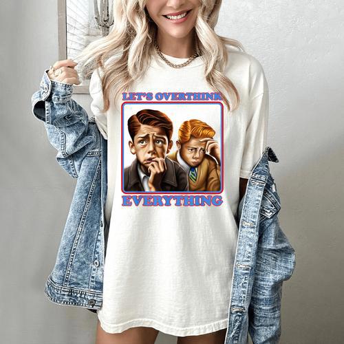 Let's Overthink Everything Shirt Antisocial Introvert Women's Comfort Colors T-Shirt - Raresse