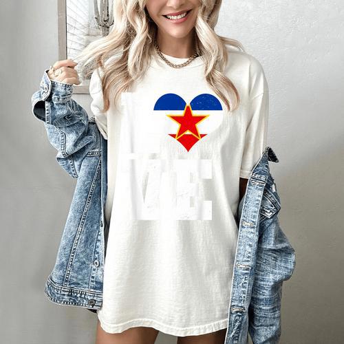 Love Yugoslavia Proud Yugoslav Nostalgia Women's Comfort Colors T-Shirt - Figerry