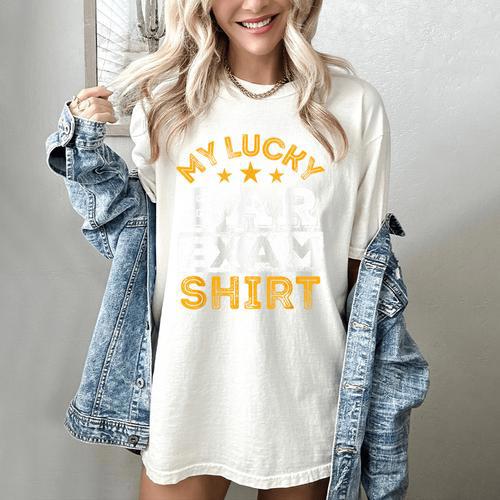My Lucky Bar Exam Shirt Lawyer Law School Graduation Women's Comfort Colors T-Shirt - Best Gift Smart