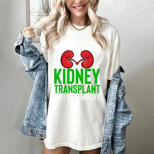 In Memory Of The Kidney Transplant Organ Recipient Women's Comfort Colors T-Shirt - Easessy