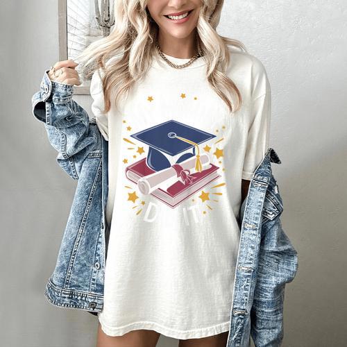 My Mommy Did It Mom Graduation Women's Comfort Colors T-Shirt - Best Gift Smart