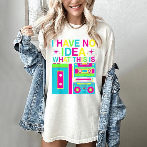 I Have No Idea What This Is Retro 70's 80's 90's Nostalgia Women's Comfort Colors T-Shirt - Figerry