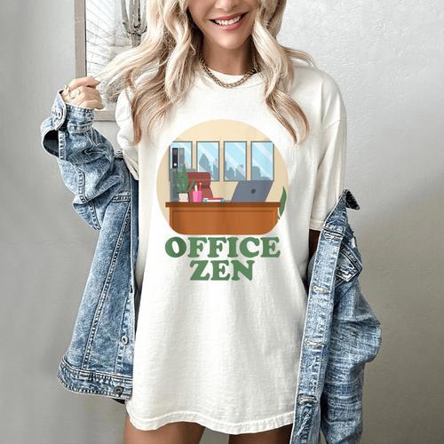 Office Zen Introvert Office Staff Secretary Employee Admin Women's Comfort Colors T-Shirt - Raresse
