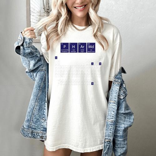 PharmD Pharmacy School Graduation Women's Comfort Colors T-Shirt - Best Gift Smart