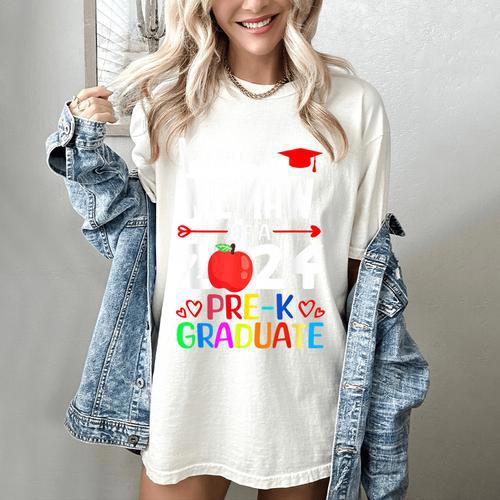 Proud MEMAW Of 2024 Pre-K Graduation Graduate Senior 2024 Women's Comfort Colors T-Shirt - Best Gift Smart