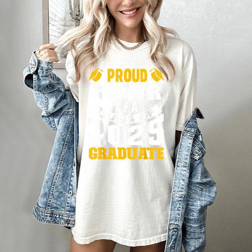 Proud Sister Of a Class Of 2025 Graduate Family Graduation Women's Comfort Colors T-Shirt - Best Gift Smart